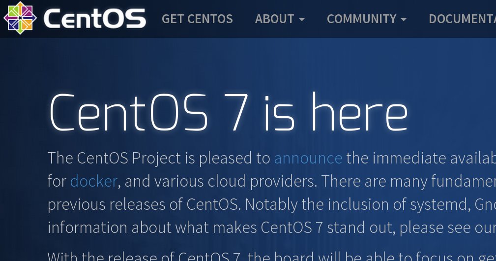 CentOS 7 is here